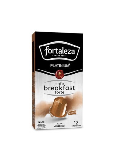 Café Breakfast Forte 10 cápsulas Fortaleza Platinium compatibles con Nespresso®*