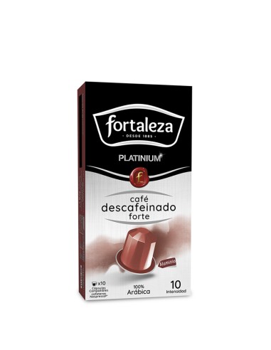 Café Descafeinado Forte 10 cápsulas Fortaleza Platinium