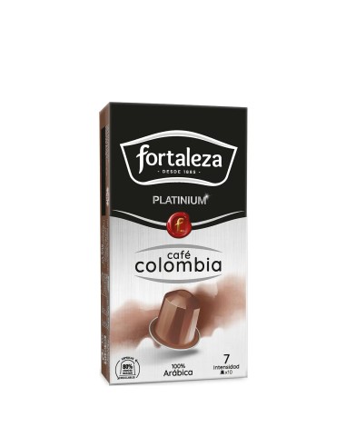 Café Colombia 10 cápsulas Fortaleza Platinium compatibles con Nespresso®