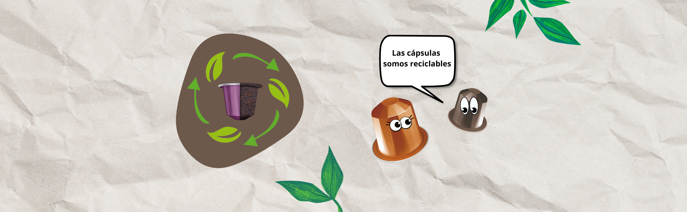 Si, ¡Las cápsulas somos reciclables!  ♻️ 